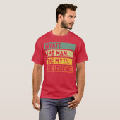 ワイアット・ザ・マン・ザ・神話・伝説 楽しい オリジナル 引用符 Tシャツ (正面フル)