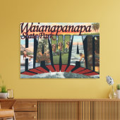 ワイアナパナパ州パーク，ハワイ キャンバスプリント (インサイチュ (リビング))