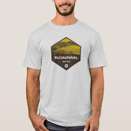ワイアナパナパ州立公園 ハワイ Tシャツ (正面)