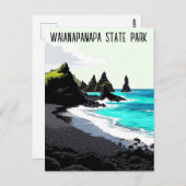 ワイアナパパ州立公園 マウイ ハワイ 旅行 ポストカード (正面/裏面)