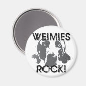 ワイアラーナーネーション： Weimies ROCK! マグネット (正面/裏面)