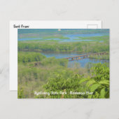 ワイアルユース州パークからのミシシッピ川ビュー ポストカード (正面/裏面)