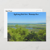 ワイアルユース州パークPからのミシシッピ川 ポストカード (正面/裏面)