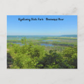 ワイアルユース州パークPからのミシシッピ川 ポストカード (正面)