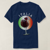 ワイイタリアンンとイタリア国旗 Tシャツ (デザイン正面)