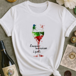 ワイイタリアンン恋人シャツ | ヴィノスタイリッシュグラフィック Tシャツ