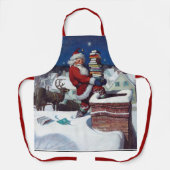 ワイエスによる書籍のアームロードを提供するサンタ エプロン (正面)