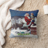 ワイエスによる書籍のアームロードを提供するサンタ クッション (ブランケット)