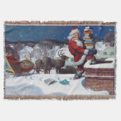 ワイエスによる書籍のアームロードを提供するサンタ スローブランケット (正面)