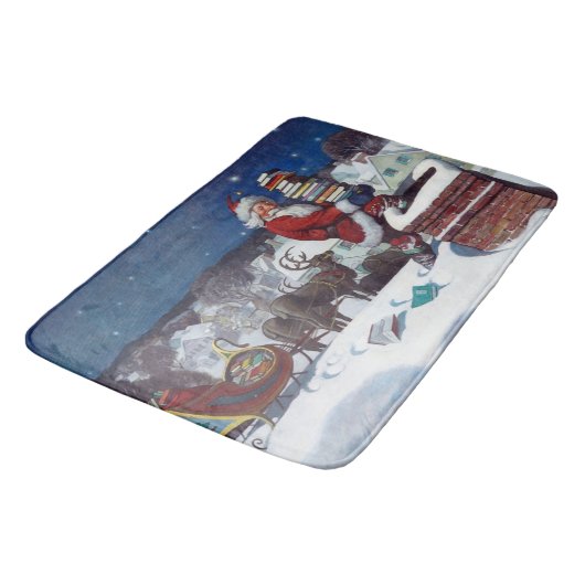 ワイエスによる書籍のアームロードを提供するサンタ バスマット (アングル)