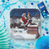 ワイエスによる書籍のアームロードを提供するサンタ ペーパープレート (パーティー)