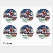 ワイエスによる書籍のアームロードを提供するサンタ ラウンドシール (シート)