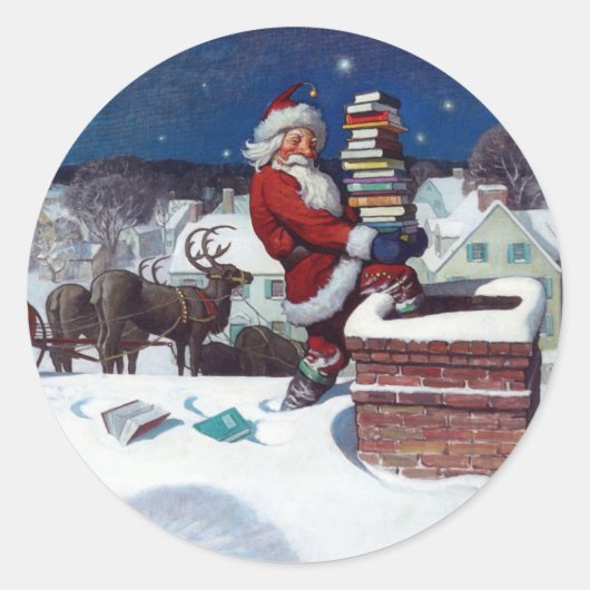 ワイエスによる書籍のアームロードを提供するサンタ ラウンドシール (正面)