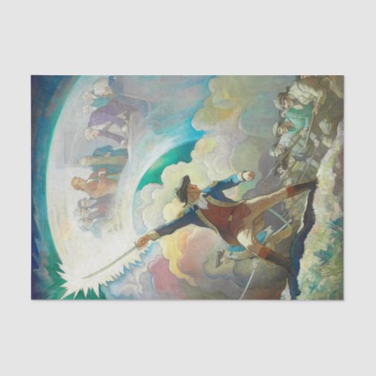 ワイエス独立の先駆け、イーサン・アレン 薄葉紙 (正面)