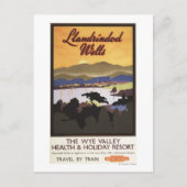 ワイエバレーリゾートブリティッシュレールポスター ポストカード (正面)