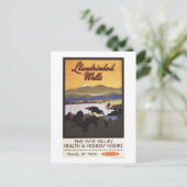 ワイエバレーリゾートブリティッシュレールポスター ポストカード (スタンド正面)