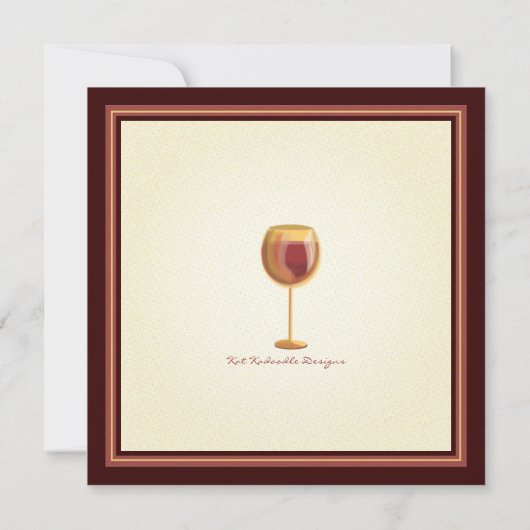 ワイエレガントンをテーマにしたブライダルシャワーの招待 招待状 (裏面)