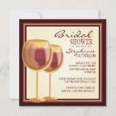 ワイエレガントンをテーマにしたブライダルシャワーの招待 招待状 (正面)