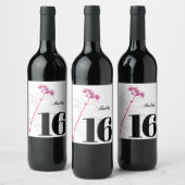 ワイエレガントンカスタムラベルパーティーテーブルラベル ワインラベル (ボトル)