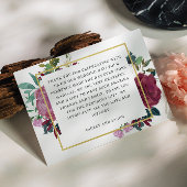 ワイエレガントンガーデン結婚フローラ サンキューカード