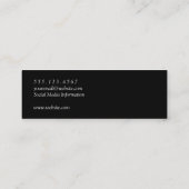 ワイエレガントングラス素朴背景 スキニー名刺 (裏面)