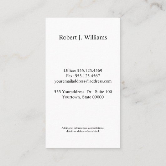 ワイエレガントングラス葡萄ソムリエールプロフェッショナル 名刺 (裏面)