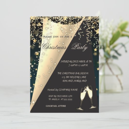 ワイエレガントングラス、星の会社クリスマスパーティー 招待状 (スタンド正面)
