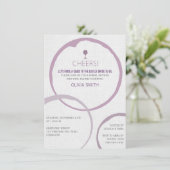 ワイエレガントンステインリングや輪ブライダルシャワー招待状 招待状 (スタンド正面)