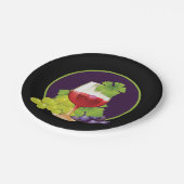 ワイエレガントンテイスティングパーティー紙ランチョンマット ペーパープレート (アングル)