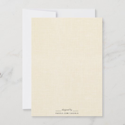 ワイエレガントンテイスティングブライダルシャワー招待状 招待状 (裏面)