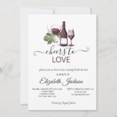 ワイエレガントンテイスティングブルゴーニュブライダルシャワー 招待状 (正面)