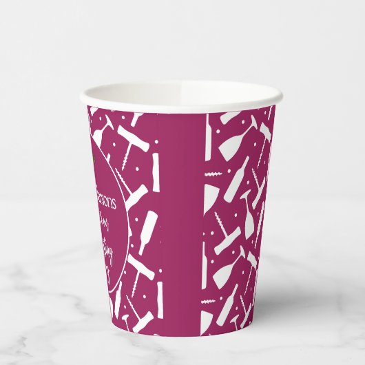 ワイエレガントンテイスティング夕べパーティー 紙コップ (左)