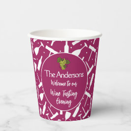 ワイエレガントンテイスティング夕べパーティー 紙コップ