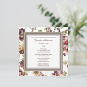 ワイエレガントンフローラテーマブライダルシャワー 招待状 (スタンド正面)