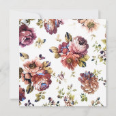 ワイエレガントンフローラテーマブライダルシャワー 招待状 (裏面)