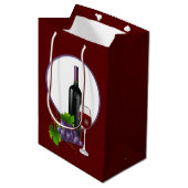 ワイエレガントンボトルグラスブドウ ミディアムペーパーバッグ (正面アングル)
