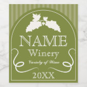 ワイエレガントンラベル用グレープビンデザイン ワインラベル (シングルラベル)