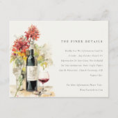 ワイエレガントンレッドイエローフローラ結婚ズ詳細 エンクロージャーカード (正面)