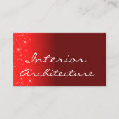 ワイエレガントンレッドグリッタースタープロフェッショナルシンプル 名刺 (正面)