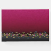 ワイエレガントンレッド結婚ズゲストブック ゲストブック (裏面)