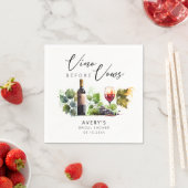 ワイエレガントンヴィノウィーブーズブライダルシャワー スタンダードカクテルナプキン (インサイチュ)