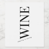 ワイエレガントン結婚ズ ワインラベル (シングルラベル)