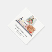 ワイエレガントン試飲 |ピクニックブライダルシャワー スタンダードカクテルナプキン (角)