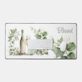 ワイエレガントン賛美と花模様 デスクマット (キーボード&マウス)