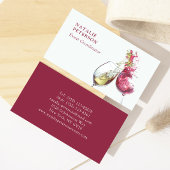 ワイエレガントン赤と白ダンスイベントコーディネーター 名刺