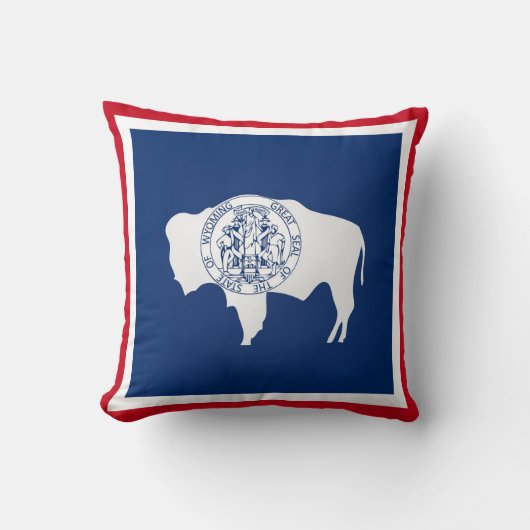 ワイオクールミング国旗の州 クッション (正面)