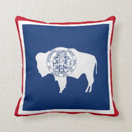 ワイオクールミング国旗の州 クッション