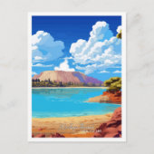 ワイオタプサーマルニュージーランドアートヴィンテージトラベル ポストカード (正面)