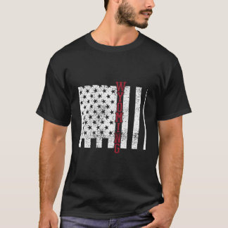 ワイオミンアメリカ国旗47月4日アメリカンヴィンタ Tシャツ