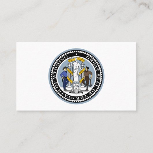 ワイオミンギットシール、ワイオミングのシール 名刺 (正面)